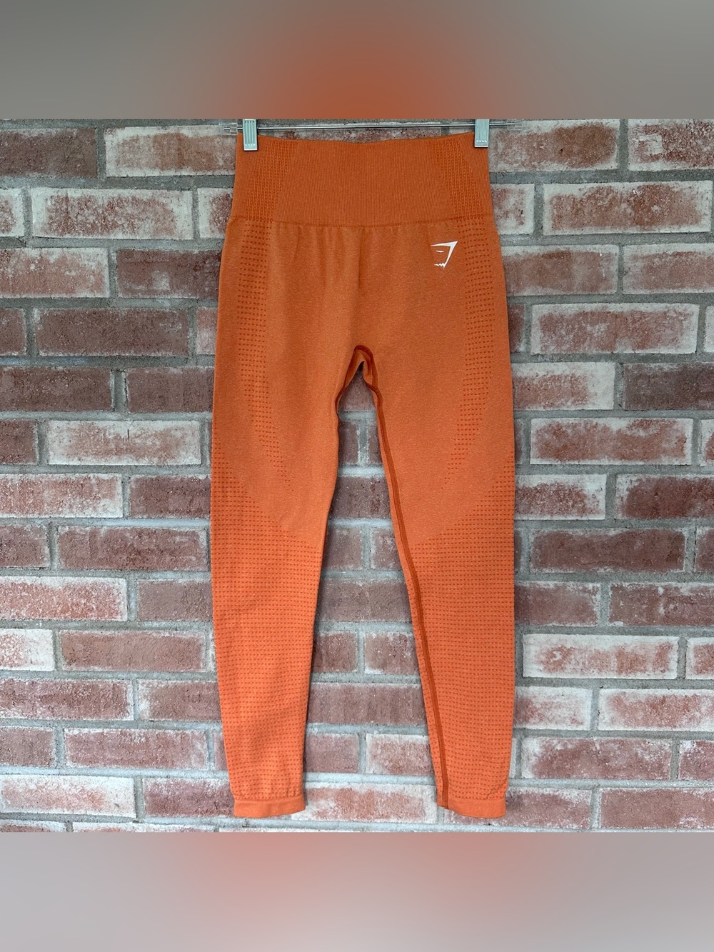 Gymshark Vital Seamless 2.0 Leggings Orange Women’s Small Workout Gym Athletic